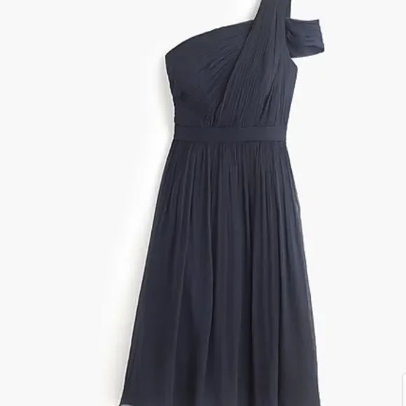 J Crew Cara Silk Chiffon Cocktail Dress wine NEW - Picture 2 of 5
